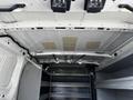 Interior view of a 2017 Ford Transit showing the ceiling with visible insulation panels and shelving units along the sides