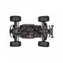 Arrma Big Rock 4X4 V3 3S BLX 1/10 RTR Brushless Monster Truck in black with exposed internal components and four rugged tires