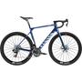 A 2026 Canyon Endurace CFR AXS road bike with a sleek frame featuring a gradient finish of blue and purple and high-performance DT Swiss wheels