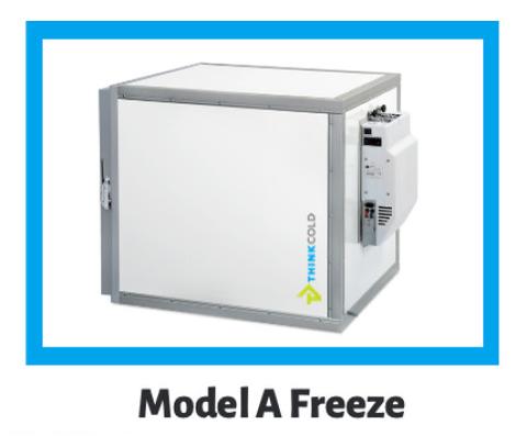 VebaBox Model A208 Cooler Freezer Box with a sturdy exterior and front panel controls