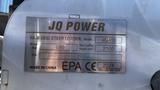 A metal identification plate displaying details for a 2024 JQ Power J Q 400 mini skid steer loader including model weight max loading and serial number