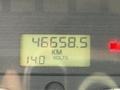Display screen showing 46658.5 km and 14.0 volts on a 2014 Freightliner B2 vehicle dashboard