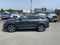 A 2022 Kia Sorento in a green color parked with its side facing the viewer showcasing its sleek design and modern features