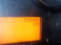 The image displays the digital odometer of a 2014 International Durastar showing a reading of 79948 KM