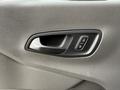 Interior door handle of a 2022 Ford Transit with power lock controls in a black plastic finish