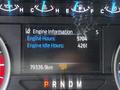 Dashboard display of a 2020 Ford F-350 Super Duty showing engine information with engine hours and engine idle hours