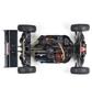 Arrma 1/8 Typhon 6S TLR Tuned 4X4 RTR Brushless Buggy features a red and blue body with visible electronics and a detailed undercarriage design