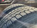 Close-up of heavily worn and textured tires on a 2009 Peterbilt Highway truck