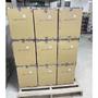 A stack of sealed cardboard boxes with the Bitmain branding, labeled Bitmain Antminer L7 for DOGE and LTC mining