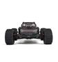 Arrma 1/5 Outcast 8S EXB AVC 4X4 RTR Brushless Stunt Truck in black with large tires and a sleek front design showcasing LED headlights and aggressive body style