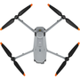 DJI Matrice 4T Drone with four black propellers featuring orange tips and a gray body designed for enterprise applications with a one-year care plan