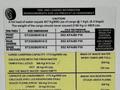 A tire and loading information label for a 2022 Heartland Torque with specifications for tire pressure cargo capacity and waste water tank details