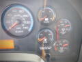 Dashboard of a 2016 International WorkStar 7500 displaying speedometer fuel gauge voltmeter and air pressure indicators