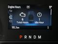 Dashboard display of a 2024 Ford F-550 showing engine hours total hours idle hours and distance traveled