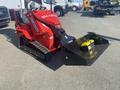 A red 2025 AGT Industrial SDA-140TZ compact track loader with a black front bucket attachment