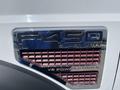 Close-up of a badge on a 2008 Ford F-450 Super Duty truck featuring the model name F-450 XL and the text V8 Power Stroke