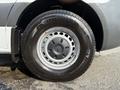 A close-up of a 2021 Mercedes-Benz Sprinter wheel featuring a silver hubcap with the Mercedes logo and a Michelin tire with the model number LT245/75R16