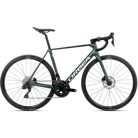 2026 Orbea ORCA M35i Road Bike featuring a sleek teal frame aerodynamic design disc brakes and high-performance components