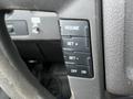 Close-up of the steering wheel controls in a 2010 Ford F-150 featuring buttons for resume set plus set minus off and on