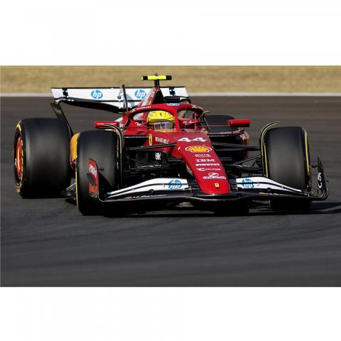 Look Smart Ferrari SF-25 model car in red with #44 on the side representing Lewis Hamilton in the 2025 Chinese Grand Prix Sprint Race