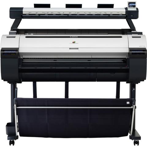 Canon ImagePROGRAF IPF770 36 inch large-format inkjet printer includes an integrated L36 scanner designed for printing detailed images and documents