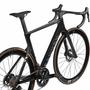 2025 Canyon Aeroad CFR Di2 Road Bike with a sleek carbon frame and aerodynamic design featuring black and orange wheels and modern components