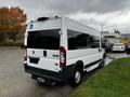 A 2016 RAM Promaster van with a white exterior and rear handicap accessible markings parked on a street