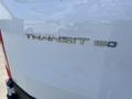 The rear emblem of a 2016 Ford Transit 150 displaying the model name in silver letters