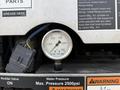 Gauge displaying water pressure with a maximum of 2500 psi labeled VACTOR