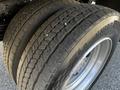Close-up of a tire on a 2018 Hino 195 showing worn tread patterns with the Conti HSR tire brand visible