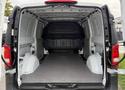 Interior of a 2020 Mercedes-Benz Metris van showing a spacious cargo area with an empty floor and side walls