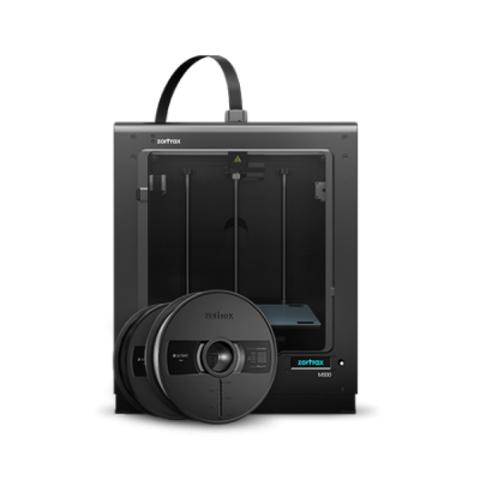 Zortrax M300 Starter Pack 3D Printer with EASYPRINTHEAD and a spool of filament in front of it
