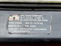 Label of a 2012 Toro Groundsmaster showing company information weight and compliance details
