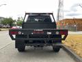 2020 Ford F-350 truck facing the viewer with a flatbed design and visible tail lights mounted on the rear
