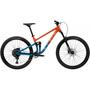 2024 Marin Rift Zone 29" 1 Mountain Bike featuring an orange and blue frame 29-inch wheels and a full suspension design suitable for trail riding