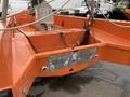 2008 Fassmer 20 Foot Fast Rescue boat with an orange interior and a mounted vertical post in the center