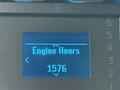 Engine hours display showing 1576 on a digital monitor in a 2017 Ford F-450 Super Duty dashboard