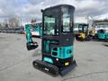 2024 AGT Industrial Green QH13R Mini Excavator with a compact design tracks and a front digging arm