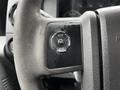 Close-up of the steering wheel controls for a 2011 Ford F-550 featuring buttons for setup information and reset