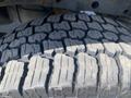 Close-up of a tire tread on a 2017 Ford F-150 showing deep grooves and patterns designed for traction and grip