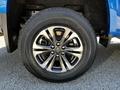 A close-up of a 2021 Chevrolet Colorado wheel featuring a silver and black alloy rim and a Primewell Valera Sport AS tire