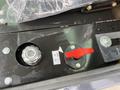 2024 AGT Industrial Yellow H13R Mini Excavator control panel featuring a red lever and circular components with metallic finishes