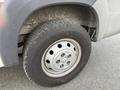 A close-up view of a tire on a 2017 RAM Promaster showing the wheel rim and treads of the tire