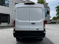A white 2022 Ford Transit van viewed from the rear with a plain design and no visible markings or features