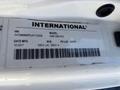 Label detailing specifications of a 2018 International DuraStar including VIN, model, date of manufacture, and weight measurements