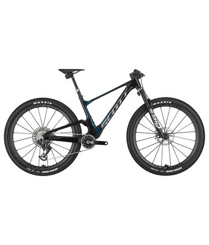 2025 Scott Spark RC SL Mountain Bike featuring a lightweight frame wide tires and high-performance components designed for mountain biking