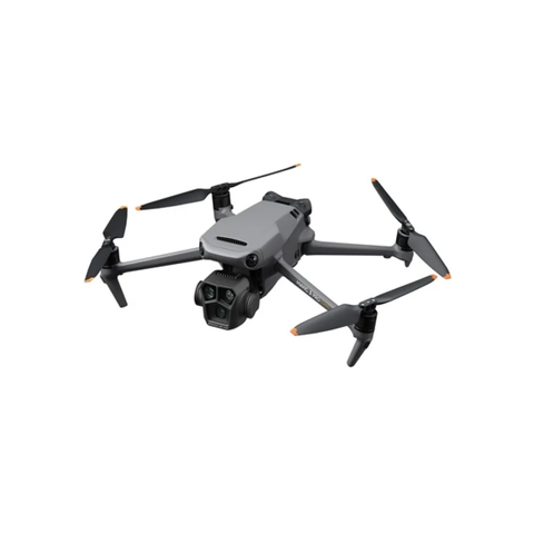 DJI Mavic 3 Pro Cine Premium Combo Drone with RC Pro featuring a compact design four propellers and dual camera system for high-quality aerial photography and videography