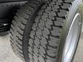 Close-up of a Hino 195 tire showcasing detailed tread pattern and sidewall design