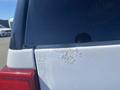 A 2013 Ford Expedition with visible scratches and damage on the rear panel near the window