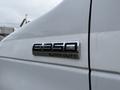 A close-up of the emblem on a white 2007 Ford E-350 Super Duty vehicle showing the model name and designation